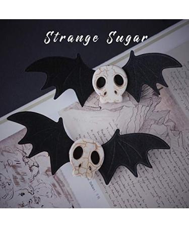 Dark Gothic Skull Bat Hair Clips for Cosplay & Halloween Party - 2 Pack - Buy Online on GoSupps.com