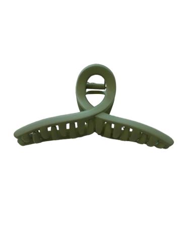 Cusros women stylish frosty texture hair clip cross hairpise hairpan accessories hairpins headgear girl clips girl gift army -green unit size 1 piece (1 Pack) army