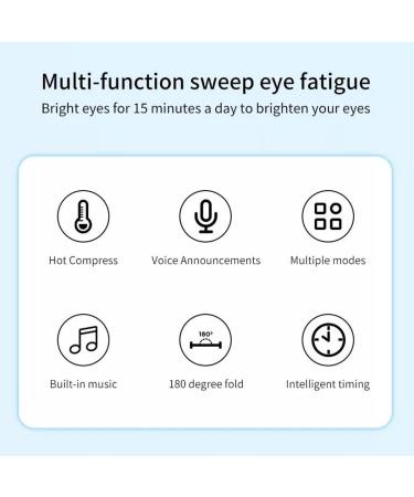 Aeigky Multifunctional Eye Massager | Electric Eye Masks for Swollen Relaxed Eye Circles - Model AY-112 (White) - Buy Online on GoSupps.com