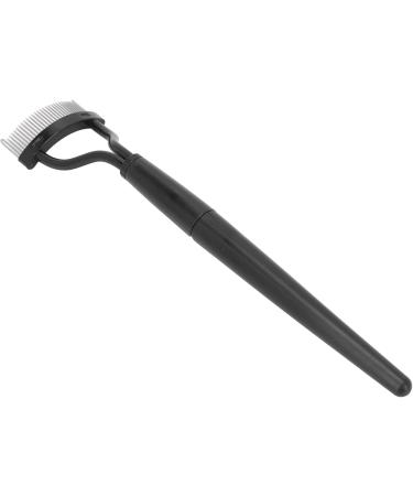 Eyelash Comb Separator Eyelash Comb Folding Reusable Stainless Steel Eyelash Separator with Cover Cosmetic Tool Black - Buy Online on GoSupps.com