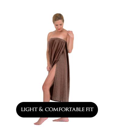 Canyon Rose Waffle Weave Long Spa Wrap - Luxurious Body Wrap in Brown - Buy Online on GoSupps.com
