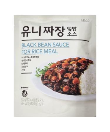 Jjajang Korean Chinese Black Bean Sauce For Rice, Noodle 100g(3.5oz) - Ready Meal (100g, 3) 3.5 Ounce (Pack of 3) 3.0