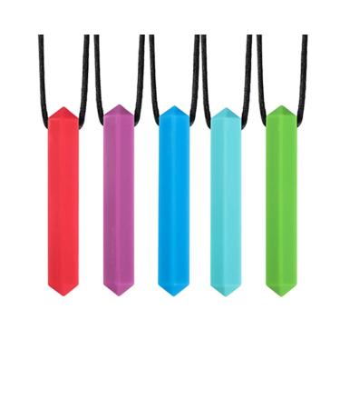 Caula Chain Set - Food-Safe Silicone for Oral Exercises | Red Purple Green Blue & Sky Blue | Ideal for Autism ADHD & SPD | Easy to Clean - Buy Online on GoSupps.com