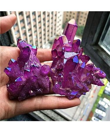 1pcs Natural Quartz Amethyst Cluster Crystal Stone Electroplated Colorful Crysral Cluster Specimen Home Gifts ERTEYIN (Color : Amethyst Cluster Size : 60-70g) 60-70g Amethyst Cluster - Buy Online on GoSupps.com