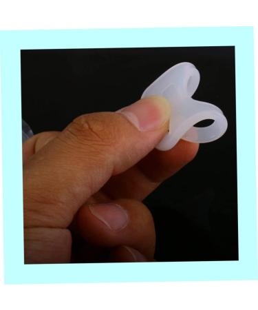 SouiWuzi 10pcs Baby Pacifier Holder - Silicone Dummy Clips & Soft Button Ring - Secure Your Baby's Pacifiers - White - Buy Online on GoSupps.com