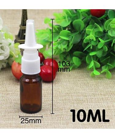 4PCS 10ML Brown Glass Nasal Spray Bottles - Refillable and Portable - Buy Online on GoSupps.com
