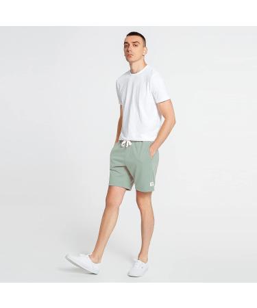 Maamgic Men's Mint Sweat Shorts - Above Knee Workout Gym Shorts with Zipper Pockets (Size Large) - Buy Online on GoSupps.com