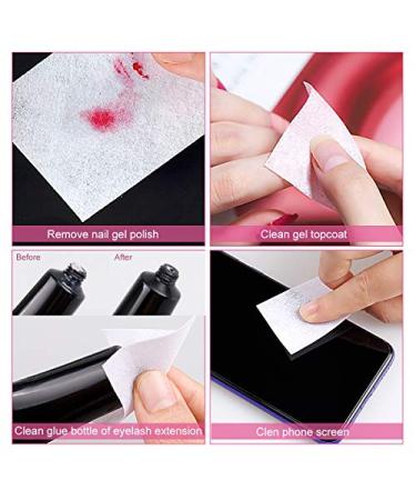 1000 Pcs Gel Nail Polish Remover Wipes with Pump Dispenser - Lint Free Cotton Pads for Acrylic & UV Gel Nails - Disposable Soak Off Nail Polish Remover Set - Buy Online on GoSupps.com