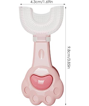Kids U Shaped Toothbrush | Manual U Shaped Toothbrush | Cute Cartoon Whitening Toothbrush Teeth Cleaning Design for Kids Ages 2-6 Shuying Pink 1 count (Pack of 1) - Buy Online on GoSupps.com