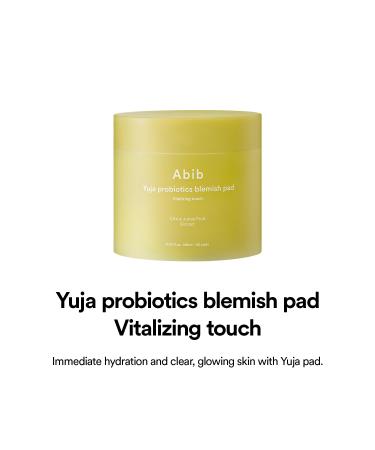 Shop Abib Yuja Probiotics Blemish Pad - 60 Facial Brightening & Exfoliating Toner Pads for Smooth Skin | International Shipping - Buy Online on GoSupps.com