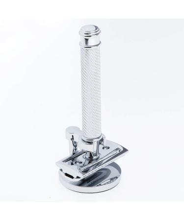 Buy 2 Sturdy Stainless Steel Safety Razors for Men - Set of 2 (Silver) | International Shipping Available - Buy Online on GoSupps.com