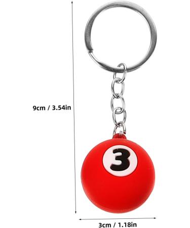 Shop Milisten Adorable Billiard Ball Key Rings | Unique Pool Ball Keychains | Perfect Gift for Billiards Lovers - Buy Online on GoSupps.com