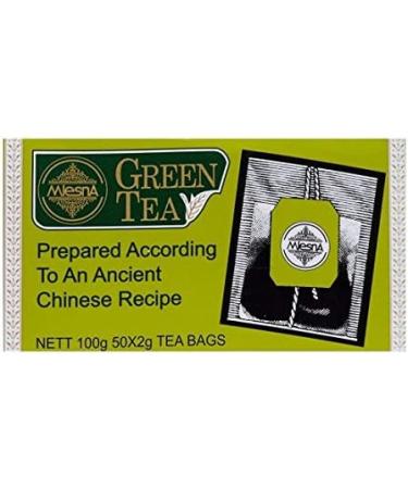 Mlesna Chinese Green Tea 50 Tea Bags - Pure Ceylon Sri Lanka Chinese Green Tea Box - Buy Online on GoSupps.com
