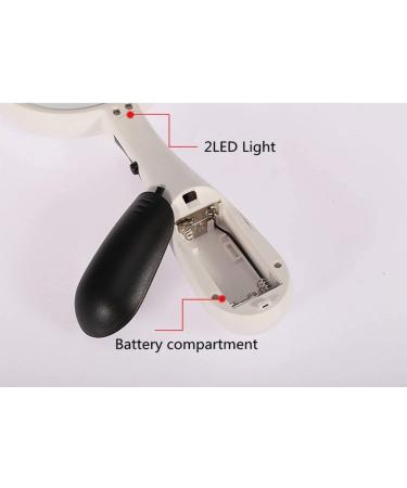 Magnifying Glasses Vision aids Handheld 2X Glasses HD Lens Best LED Illumination Magnifying Glass for Seniors Kids Reading Books Newspapers Maps Coins Jewellery Crafts Stationery Office Supplies 1PCS - Buy Online on GoSupps.com