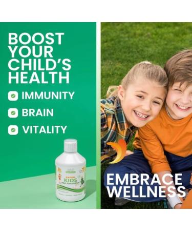 MAlmo Sweden Swedish Super Kids Multivitamin Age 3+ Orange Flavor 500 ml - Buy Online on GoSupps.com