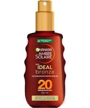  Garnier Garnier Ambre Solaire Ideal Bronze Tanning Body Oil 150ml After Sun Moisturizer with Aloe Vera 200ml and Protective Body Lotion SPF 20 200ml - Buy Online on GoSupps.com