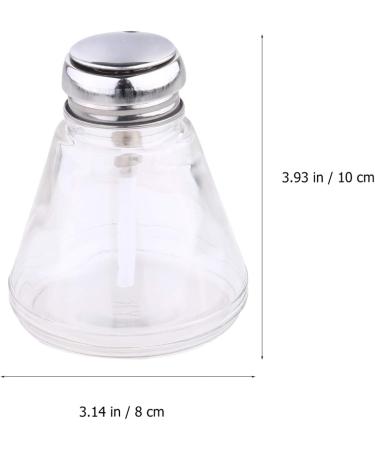Push Down Pump Dispenser Bottle Nail Polish Remover Liquid Bottle for Lip Eye Makeup Remover 220ml - Buy Online on GoSupps.com