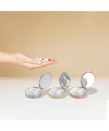 FOMIYES 3pcs Compartment Metal Pill Organizer | Colorful Medicine Box & Storage Case - Perfect for Travel & Home - Buy Online on GoSupps.com