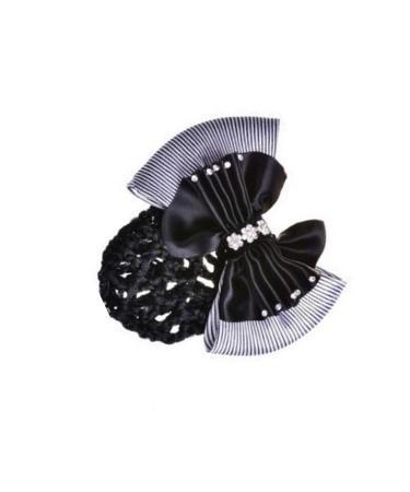 tuwiwol Snood Hairnet Lightweight And Portable Cloth Snood Net Barrette Mesh Clip Women Hair Bun Cover Net Black