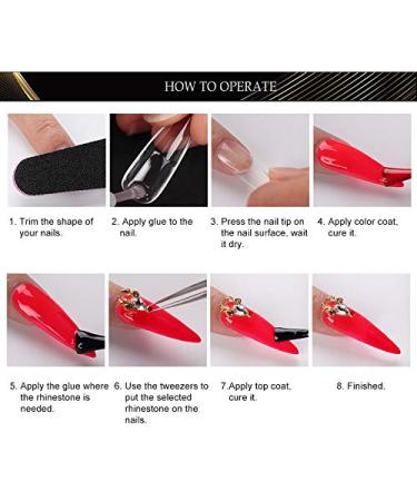 YIMART 10g Fast Drying Nail Glue with Brush (4pcs) - Strong Adhesive for False Nail Tips & Manicure Decoration - Buy Online on GoSupps.com