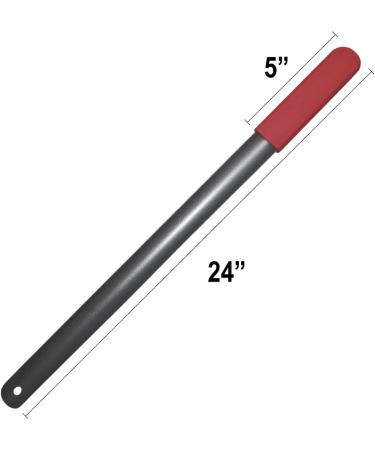 Rehabilitation Advantage Red Grip 24 Inch Steel Shoehorn with Powder Coated Red Handle - Buy Online on GoSupps.com