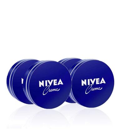 Nivea Pack of 4 (4 x 75 ml) Hand Face and Body Moisturizing Cream for the Whole Family Universal Soft and Hydrated Skin Cream Multi-Use Cream