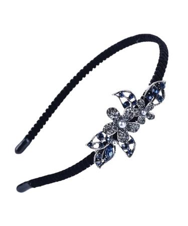 FRCOLOR Embellished Headband Crystal Rhinestones Fashion Headband Women Rhinestone Flower Headband Wedding Party Hair Hoop Band Hairband Headwear Flower Hair Accessories Color 4