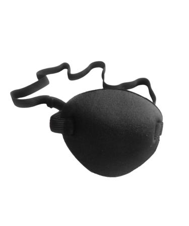 TOVINANNA 2pcs Lazy Eye Patch Single Eye Cover Pirate Eye Patch Costume Eye Patch Adjustable Eye Patch Black