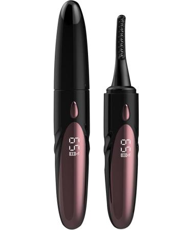 Electric Eyelash Curler Heated Electric Lash Curler with Comb - 4 Temperature Settings Mini Lash Curler Double-Sided Anti-Scald Eye Makeup Tools for Women Girls Black - Buy Online on GoSupps.com