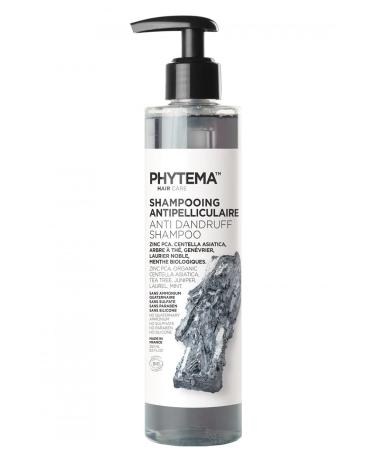 PHYTEMA - Sulfate-Free Anti-Dandruff Shampoo, Regulates Sebum to Eliminate Dandruff, Regenerates and Tones the Scalp, Facilitates Detangling, Natural Ingredients, 250ml