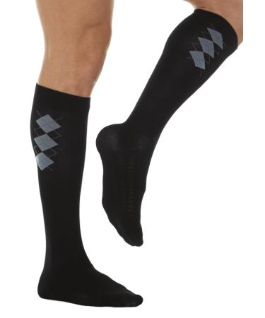 Relaxsan 820B compression socks 18-22 mmHg compression stockings cotton with massaging sole 45-47 blue