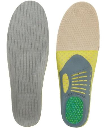 CSCDD Comfortable Breathable High Elastic Cushioning Sports Arch Support Insole for Flat & High Arched Feet - Size 36 Gray - Enhance Comfort & Support - Buy Online on GoSupps.com