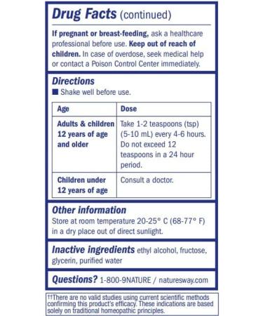Nature's Way Boericke and Tafel Cough & Bronchial Syrup with Zinc - 8 Fl Oz | Natural Cough Relief - Buy Online on GoSupps.com
