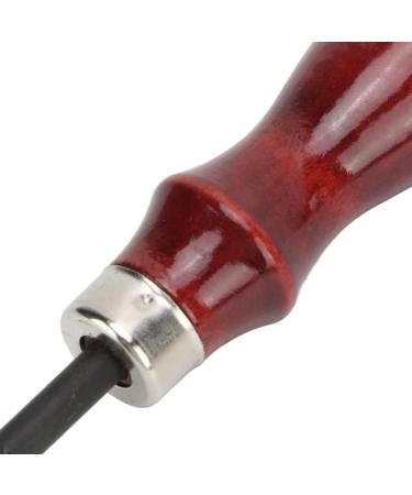 Cuque Beveled Edge Ergonomic Leather Knife - Premium Steel with Wooden Handle for High Sharpness in Leather Processing - Buy Online on GoSupps.com