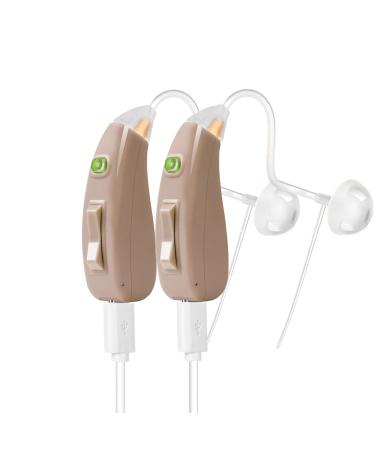Banglijian Hearing Aid Ziv-201A Rechargeable Digital Noise Cancelling Small Size (Pair)