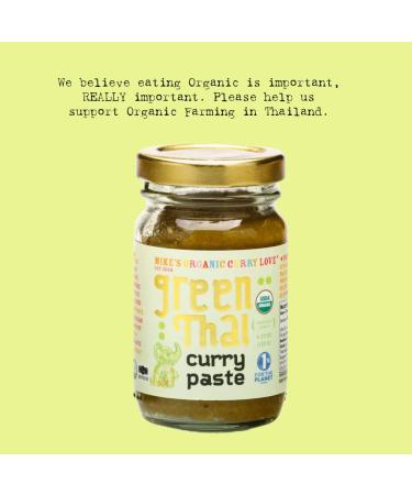 Organic Vegan Green Thai Curry Paste 4.23 oz - Dairy Free, Sugar Free, Keto Friendly - Made in Thailand - Buy Online on GoSupps.com
