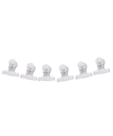 Lizusidtsy 6Pcs/Set Rusian C Curve Nail Pinching Clips Multi Function Tool Acrylic Nails Pinchers Transparent