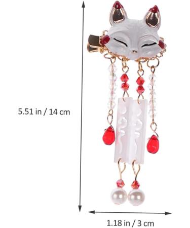 SOESFOUFU 1 Pair Fox Tassel Clip Tassel Drop Barrette Chinese Tassel Hair Clips Animal Hair Clip Tassel Barrette Chinese Hair Accessories Chinese Tassel Hairpin Tassel Hairpin - Buy Online on GoSupps.com