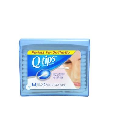 Q-tips Cotton Swabs - Travel Q-tips for Beauty, Makeup, Nails, Men's  Grooming, and More, Perfect for On the Go, Travel Size Case, 30 Count Ea  (Pack of 3)