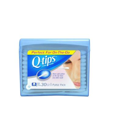 Q  Tips Cotton Swabs  30 ct  Travel Size Purse ct (Quantity of 5)