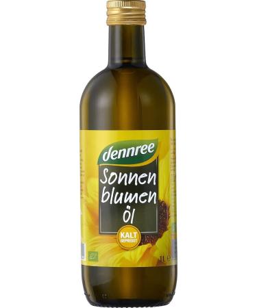 dennree dennree Cold Pressed Organic Virgin Sunflower Oil (1 x 1000ml)
