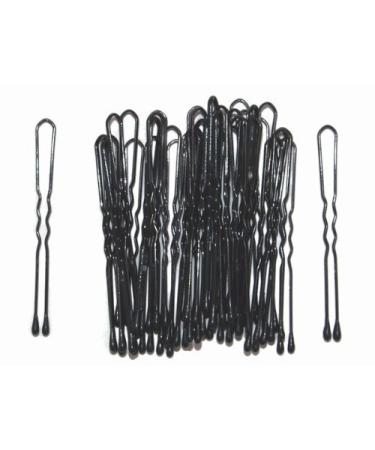 Black hair pins 4.5 cm black made of metal in U-shape by Inca - Buy Online on GoSupps.com