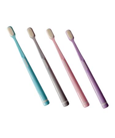 Partykindom manual toothbrush 4 unit mother shaft soft toothbrush milk micro leaves gum brushes to take or