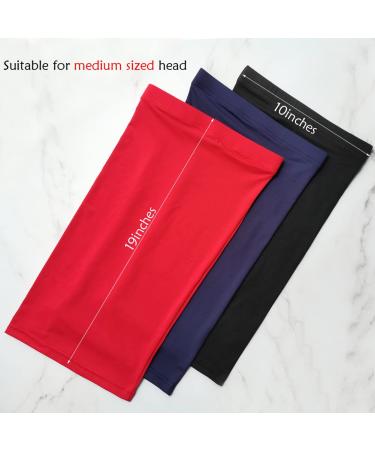 Dreadlocks Tube Socks - Spandex Sleep Caps for Long Dreads, Braids, Twists - Men & Women (Black/Red/Navy Blue) - Buy Online on GoSupps.com