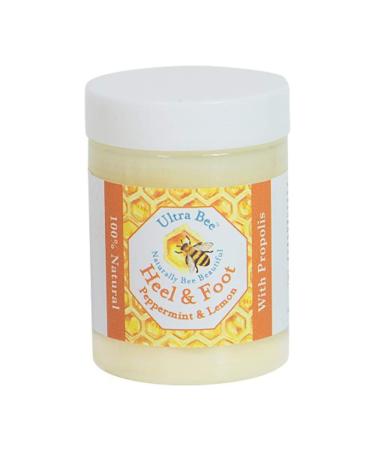 100% Natural Dry Heel & Foot Balm Honey Propolis & Peppermint 100ml - Handmade