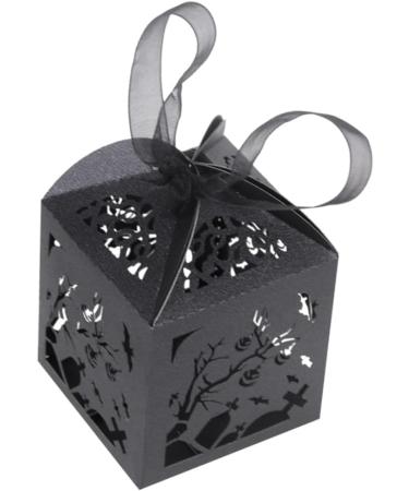 COLLBATH 50pcs box Container Halloween Can Black Creative Hollow Branch Exquisite Candy Style - Buy Online on GoSupps.com