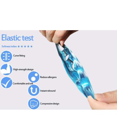 Ranvi Toe Separator Foot Pad Set - Soft Silicone 2 Pieces Medium Blue - Ideal for Manicure & Comfort | International Shipping Available - Buy Online on GoSupps.com