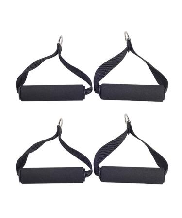 BESPORTBLE Exercise Handle 4pcs Blue Accessories Handles for Cable Machines Stretch Strap Work Training Equipment Lifting