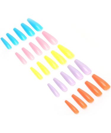 Pure Color Fake Nail Nail Tip Fake Nail Full Cover False Nail with 10 Different Sizes for Salons and Homes(05) - Buy Online on GoSupps.com