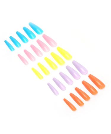 Colorful ABS Fake Nail Tips - Easy to Trim & Perfect for Home Use | International Shipping Available - Buy Online on GoSupps.com